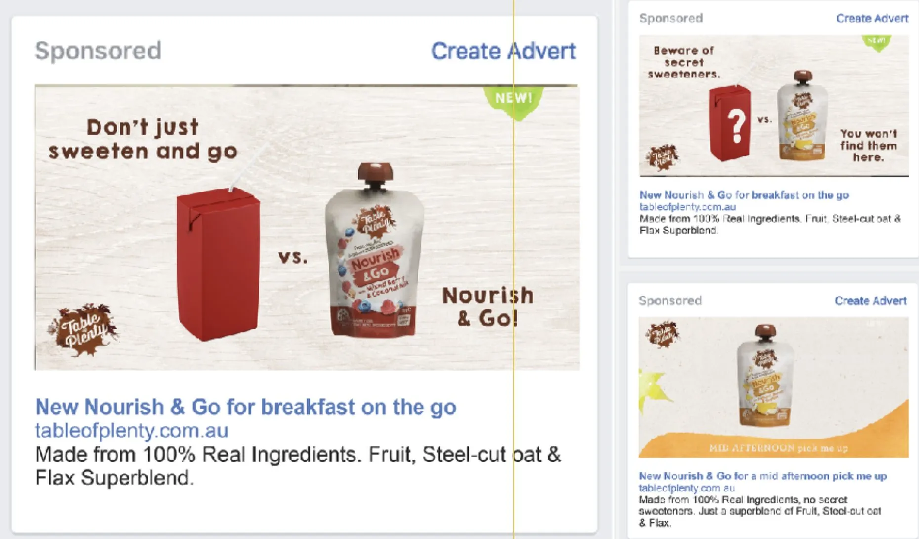 Table of Plenty FMCG Marketing Ads